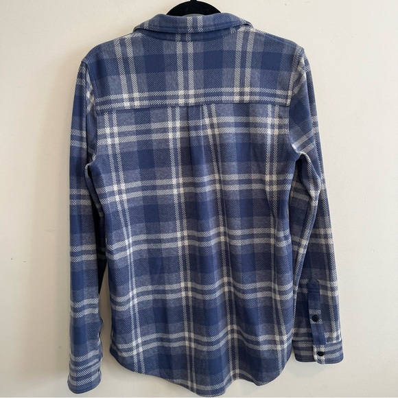 Quince Blue and White Flannel Shirt - Picture 5 of 8